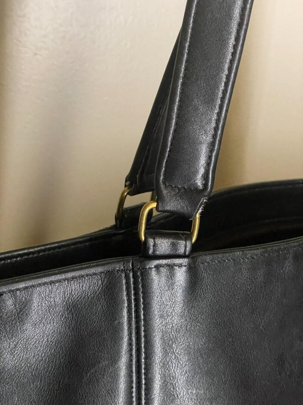 Vintage Coach Light Tote Black - Picture 12 of 16
